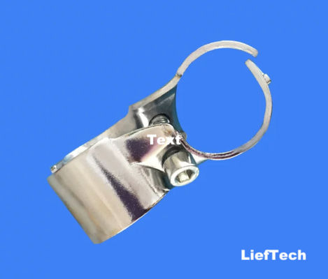 ISO9001 Chroomgeplatte buisbehangers Joint 2 Pipe Mounting Bracket
