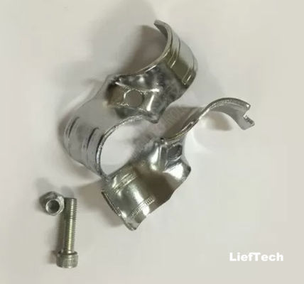 ISO9001 Chroomgeplatte buisbehangers Joint 2 Pipe Mounting Bracket