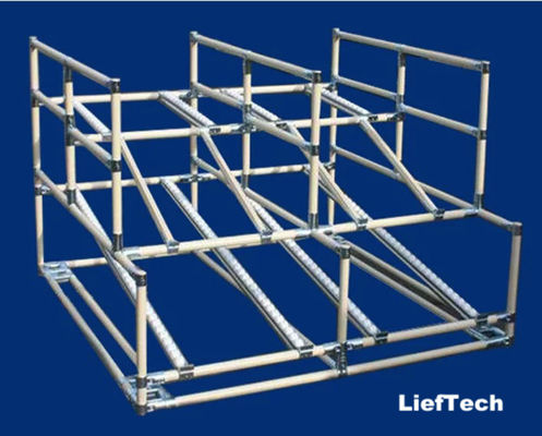 Metalen buisverbinders met gecromeerd stempeltype