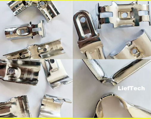 Metalen buisverbinders met gecromeerd stempeltype