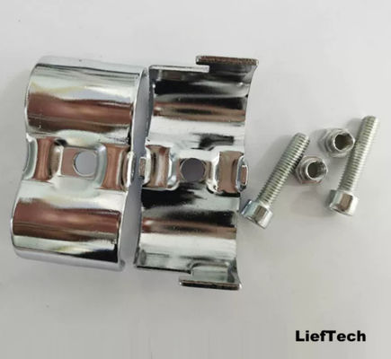 CRS koudgewalst staal dubbelbuis connector voor 28 mm Dia Chrome-buis