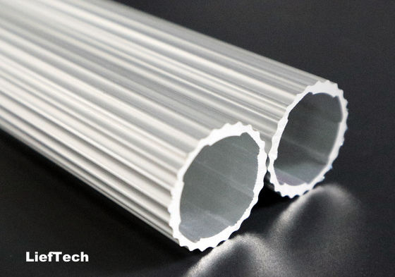 Dikte 1,2 mm Aluminiumlegeringsbuis Rollaschacht Gekrompen Aluminiumbuis