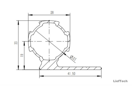 1.2 mm Dikte Aluminiumlegeringspijp Internationale standaardgrootte