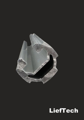 Dikte 1,7 mm geanodiseerde aluminiumbuis met groef ISO9001