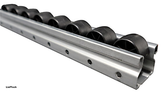 4 meter Steel Pipe Track Roller Verbreed wiel stroom racking component