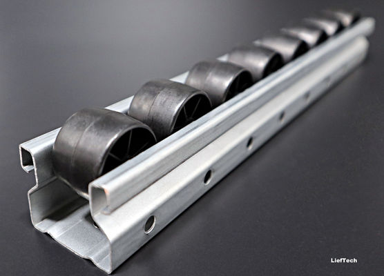 4 meter Steel Pipe Track Roller Verbreed wiel stroom racking component