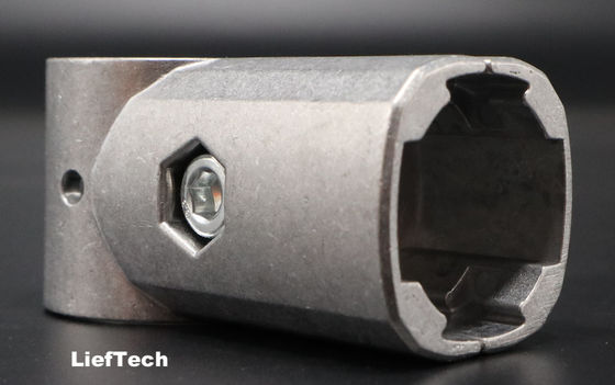 Die Casting Aluminium Alloy Lean Pipe Connector OEM T Shape Pipe Joint