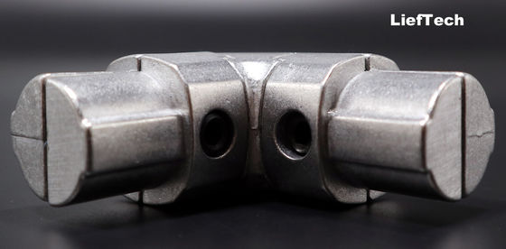 Zilveren aluminium buisverbindingen Interne aluminium hoekverbinding