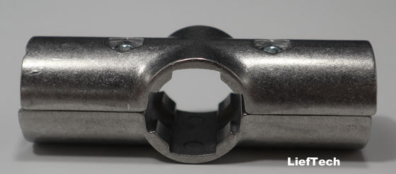 6063 T5 Aluminiumlegering Kruisbuisverbinding Gemakkelijk te monteren geoxideerd oppervlak