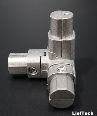 Drie-dimensionale 90 graden buisverbinding geanodiseerde aluminium connector