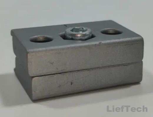 Lichte gewicht Tube Accessories Aluminium Inlay Joint voor het aansluiten van werktafelplaten