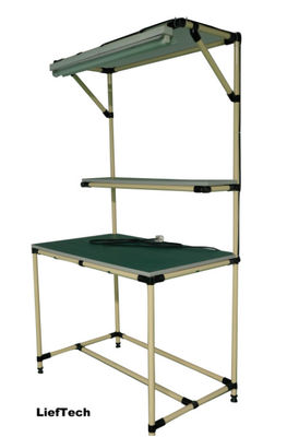 Op maat gemaakte pijpleiding Werkbank Aluminium legering Rack Mount Werkstation