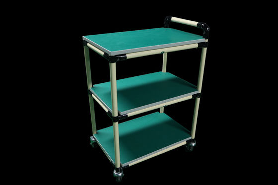 Hulpbelasting 60 kg Buizenwerkbank Zilveren paneelbord Trolley Hoog gebruik