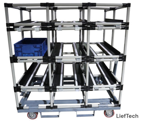 Chuter Lean Workbench met drie lijnen en drie niveaus stabiele capaciteit